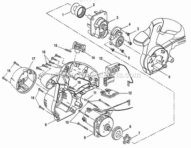 Housing Diagram and Parts List for 315271030  Craftsman Circular Saw