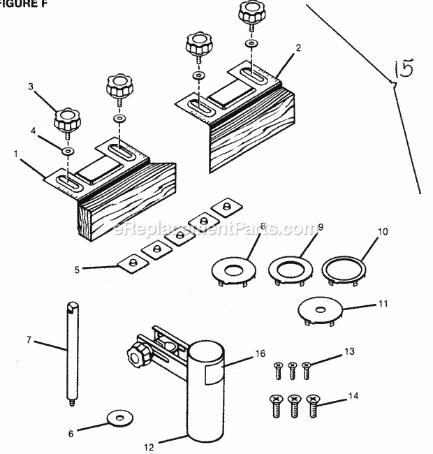 Router Assy Diagram and Parts List for 315274130  Craftsman Table Saw
