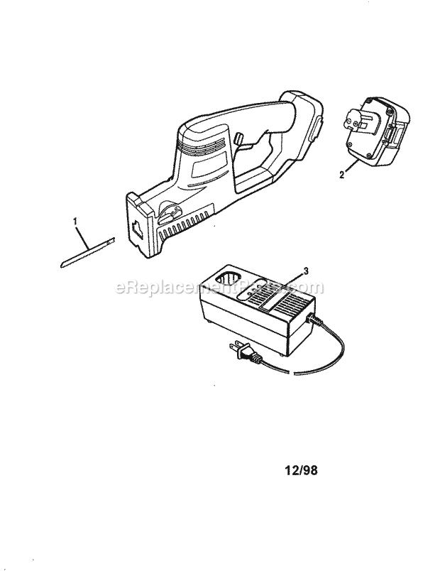 Craftsman Cordless Multi ... Diagram and Parts List for 315274190  Craftsman Table Saw