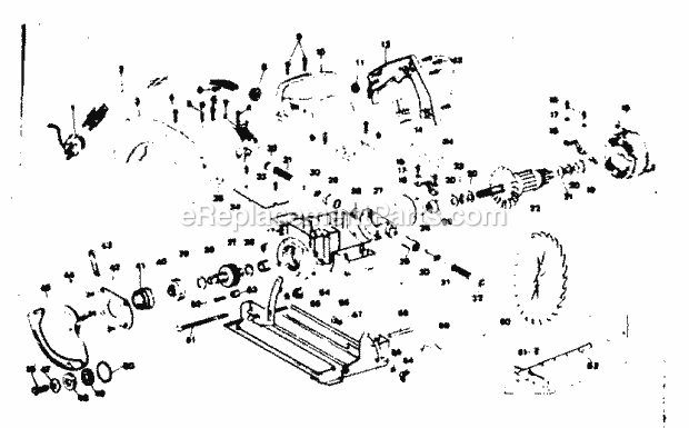 Unit Parts Diagram and Parts List for 31527671  Craftsman Circular Saw