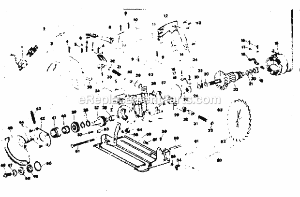 Unit Parts Diagram and Parts List for 31527681  Craftsman Circular Saw