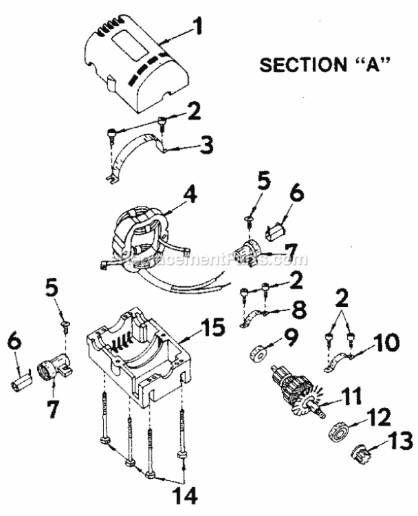 Page A Diagram and Parts List for 315277060  Craftsman Planer Jointer