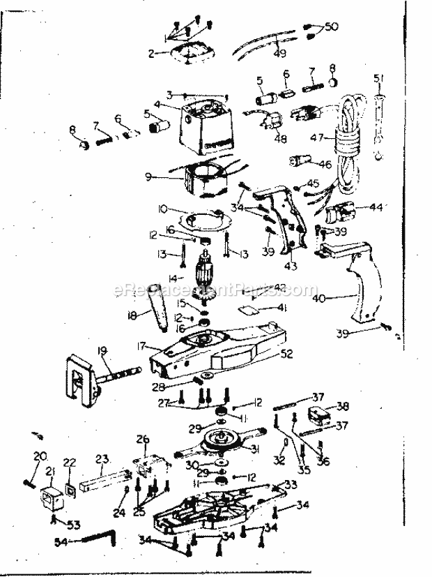 Unit Parts Diagram and Parts List for 31527871  Craftsman Reciprocating Saw