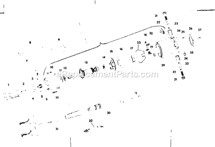 Replacement Parts Diagram and Parts List for 315365720  Craftsman Chainsaw