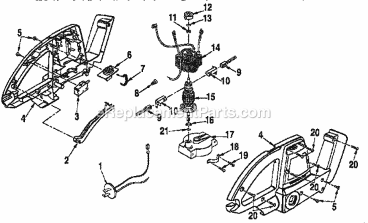Page B Diagram and Parts List for 315798631  Craftsman Hedge Trimmer