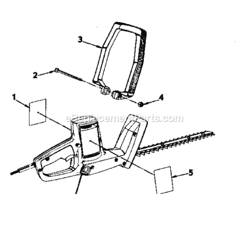 Page A Diagram and Parts List for 31581350  Craftsman Hedge Trimmer