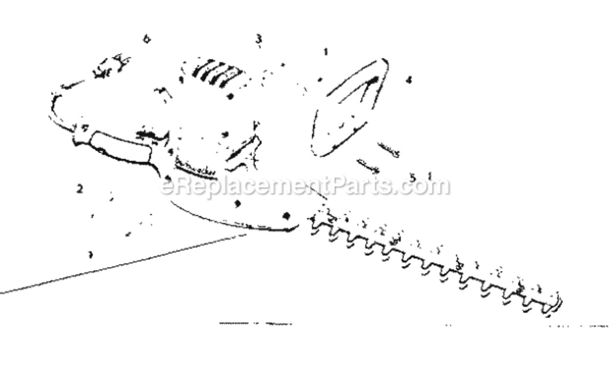 Page A Diagram and Parts List for 31581460  Craftsman Hedge Trimmer