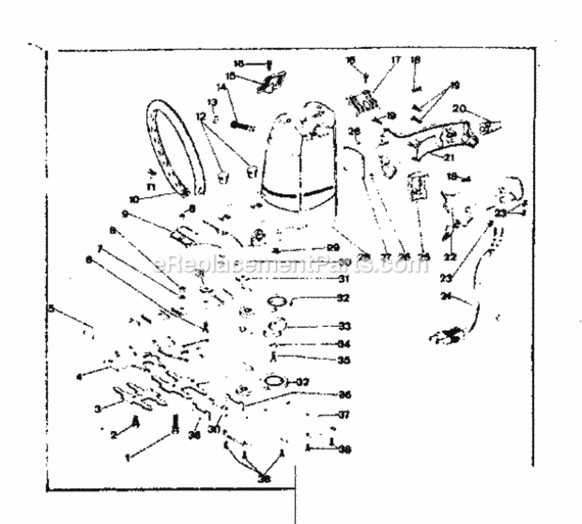 Page A Diagram and Parts List for 31585760  Craftsman Hedge Trimmer