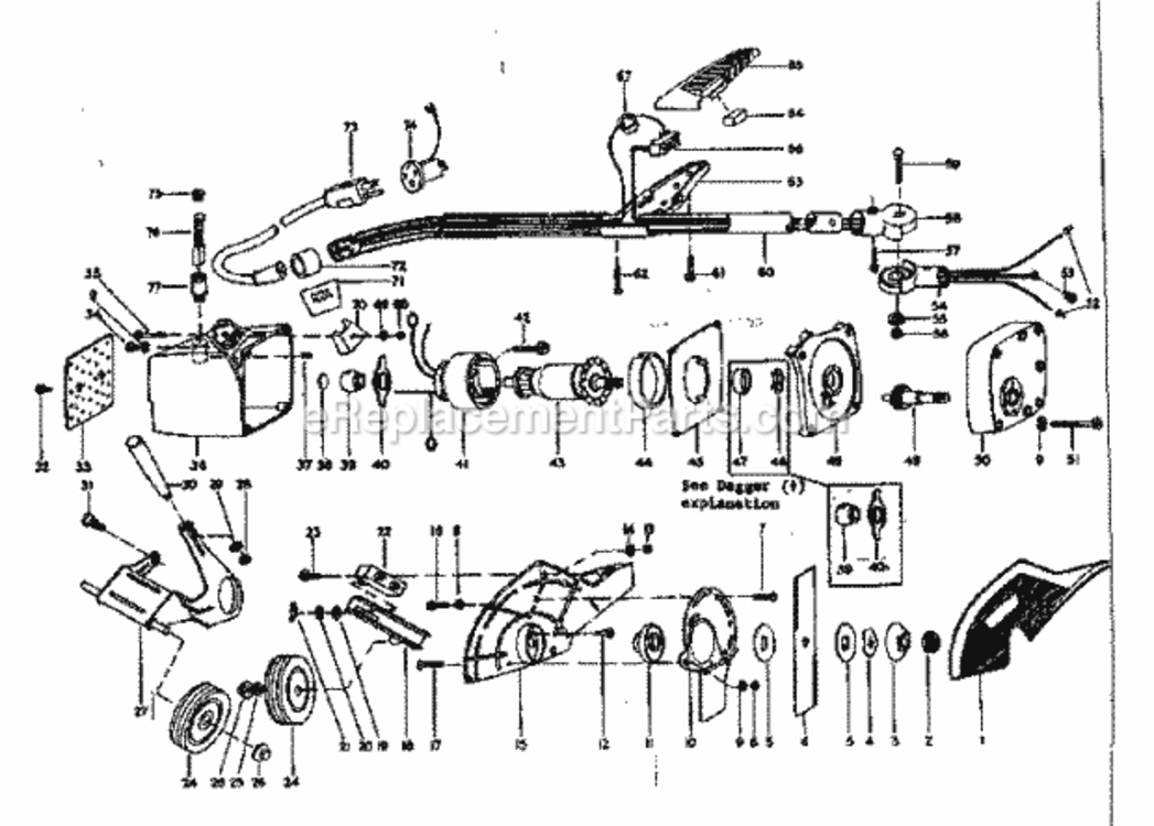 Page A Diagram and Parts List for 31585951  Craftsman Lawn Mower