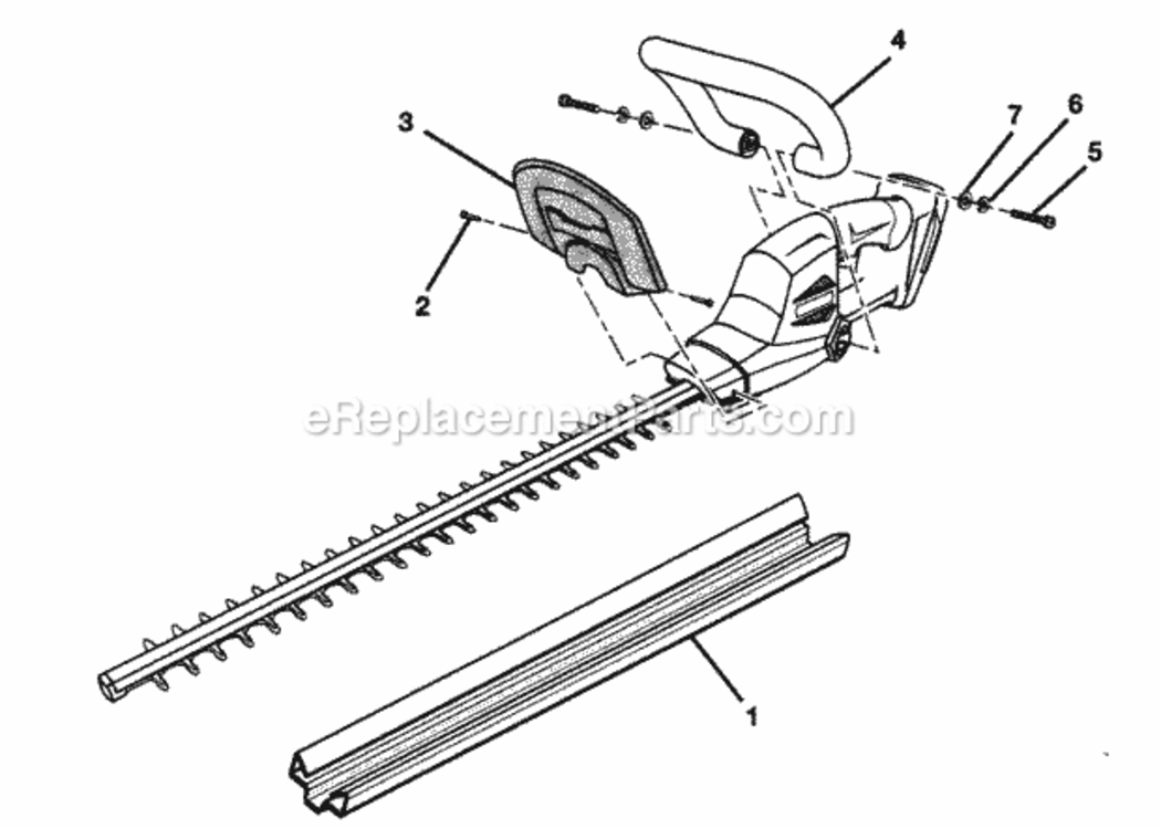 Page A Diagram and Parts List for 315CR2600  Craftsman Hedge Trimmer