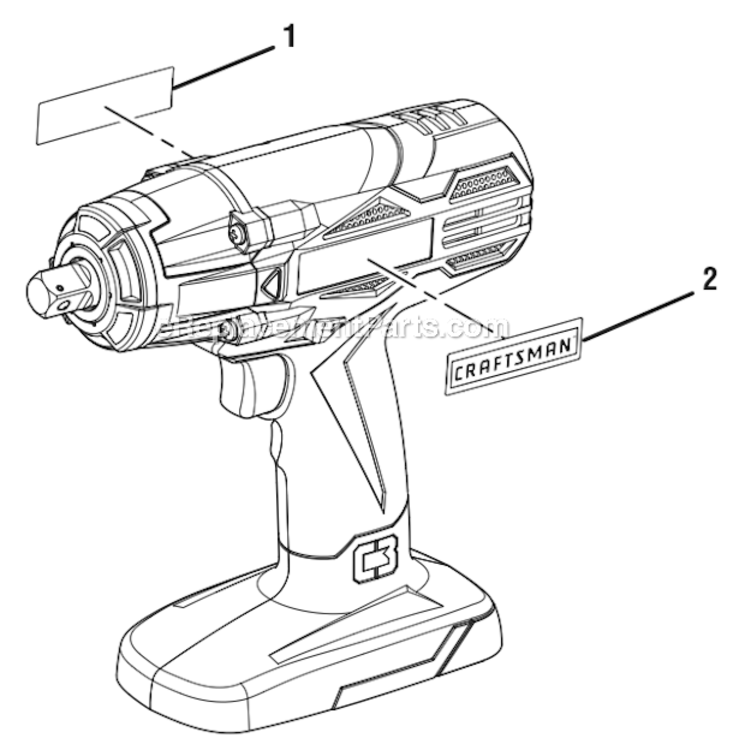 Page A Diagram and Parts List for 315ID2030  Craftsman Impact Driver