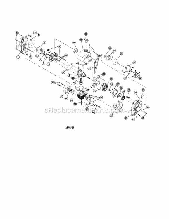 Page A Diagram and Parts List for 316292560  Craftsman Cultivator