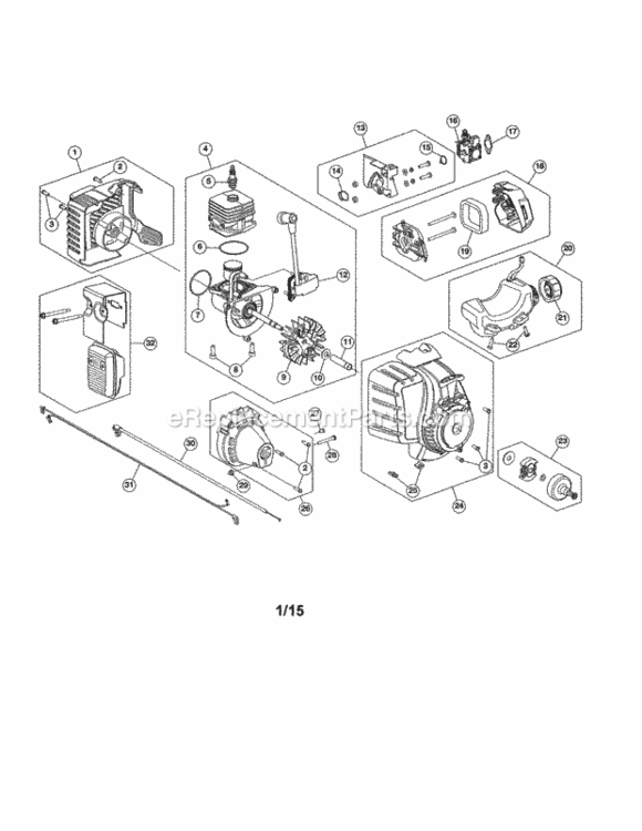 Page A Diagram and Parts List for 316711022  Craftsman Trimmer