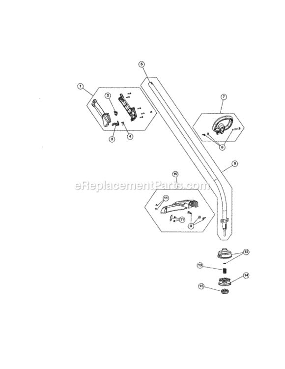 Page B Diagram and Parts List for 316711370  Craftsman Trimmer