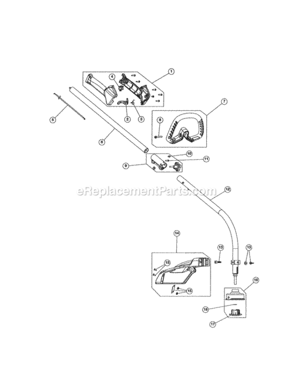 Page B Diagram and Parts List for 316711700  Craftsman Trimmer
