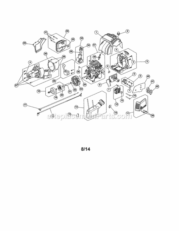 Page A Diagram and Parts List for 316731701  Craftsman Trimmer