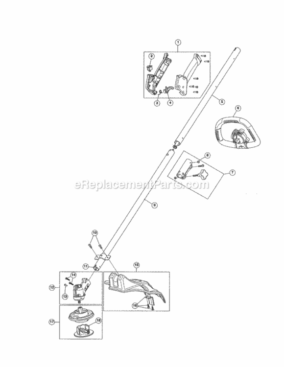 Page B Diagram and Parts List for 316731931  Craftsman Trimmer