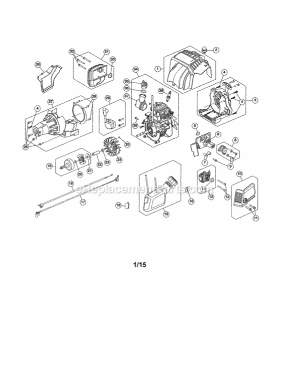 Page A Diagram and Parts List for 316731932  Craftsman Trimmer