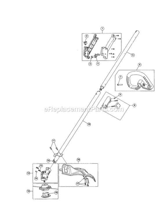 Page B Diagram and Parts List for 316731971  Craftsman Trimmer