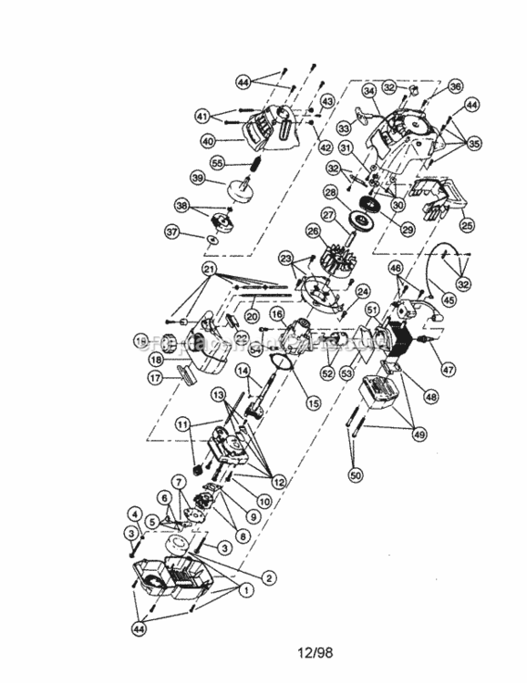 Page A Diagram and Parts List for 316790101  Craftsman Trimmer