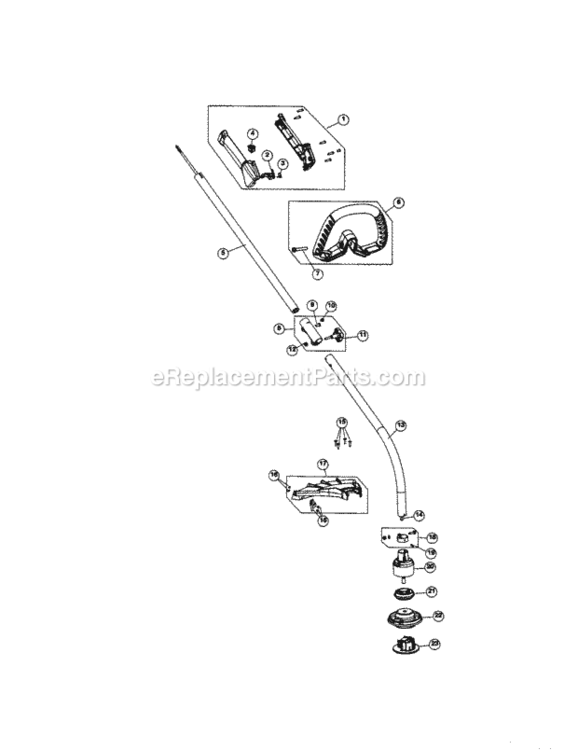 Page B Diagram and Parts List for 316791160  Craftsman Trimmer