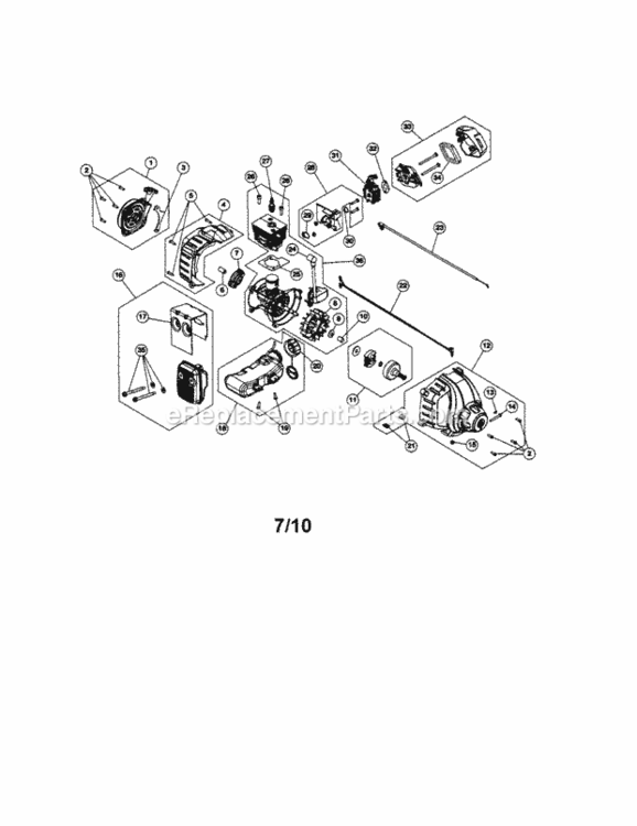 Page A Diagram and Parts List for 316791191  Craftsman Trimmer