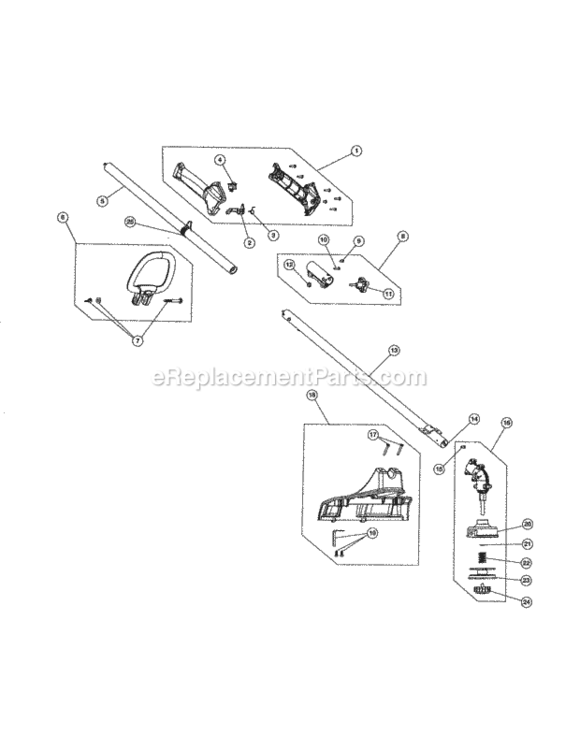 Page D Diagram and Parts List for 316791191  Craftsman Trimmer
