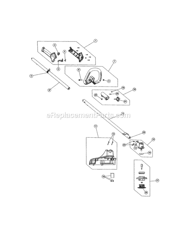 Page B Diagram and Parts List for 316791200  Craftsman Trimmer