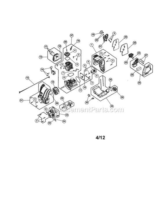 Page A Diagram and Parts List for 316791211  Craftsman Trimmer