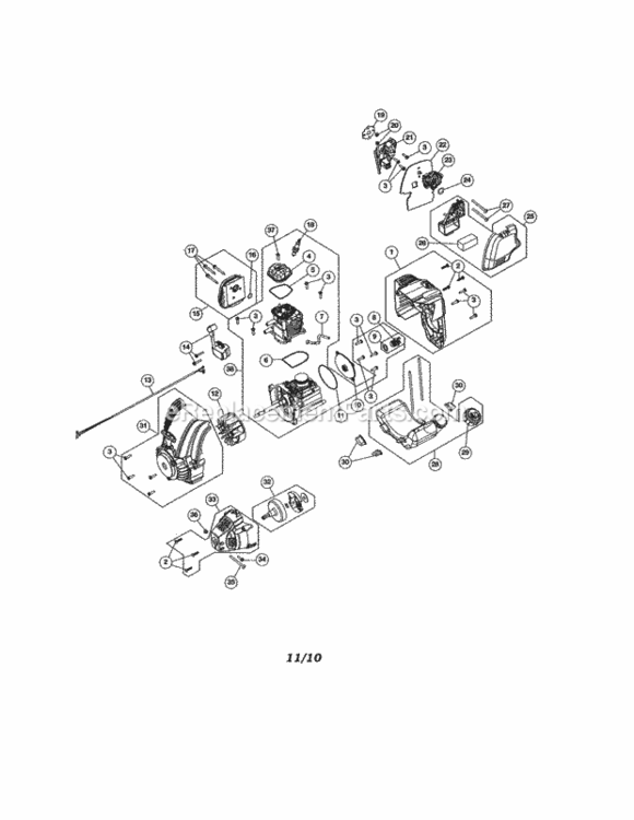 Page A Diagram and Parts List for 316791700  Craftsman Trimmer