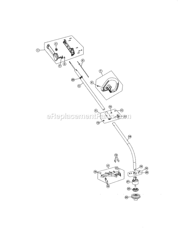 Page B Diagram and Parts List for 316791700  Craftsman Trimmer