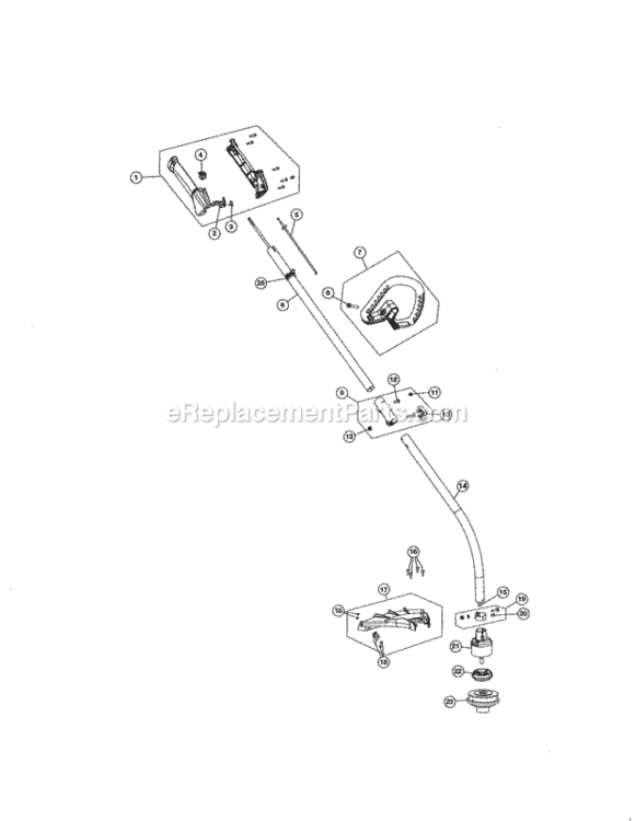 Page D Diagram and Parts List for 316791700  Craftsman Trimmer