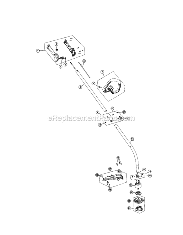 Page B Diagram and Parts List for 316791840  Craftsman Trimmer