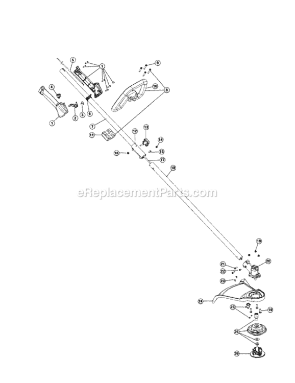 BoomTrimmer_Parts Diagram and Parts List for 316791880  Craftsman Trimmer