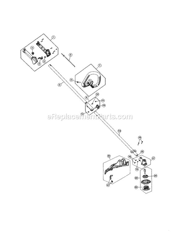 Page B Diagram and Parts List for 316791932  Craftsman Trimmer