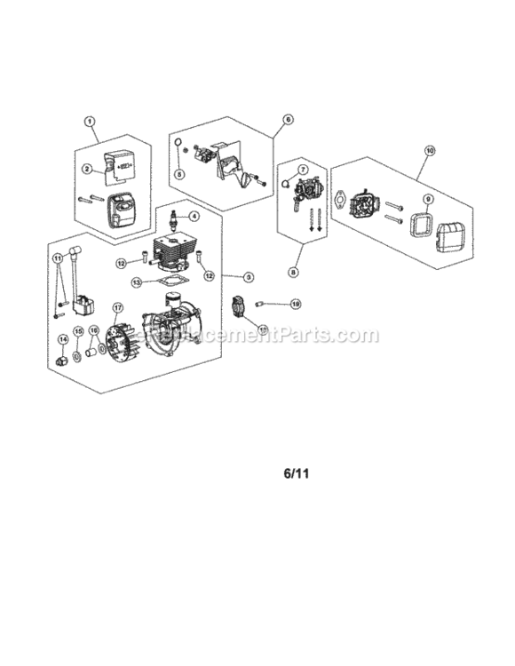 Page A Diagram and Parts List for 316794000  Craftsman Leaf Blower / Vacuum