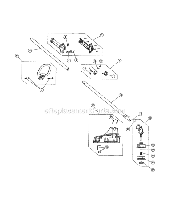 Page B Diagram and Parts List for 316794400  Craftsman Trimmer