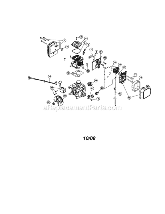 Page A Diagram and Parts List for 316794800  Craftsman Leaf Blower / Vacuum