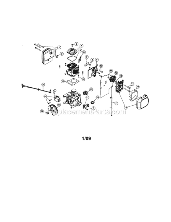 Page A Diagram and Parts List for 316794801  Craftsman Leaf Blower / Vacuum