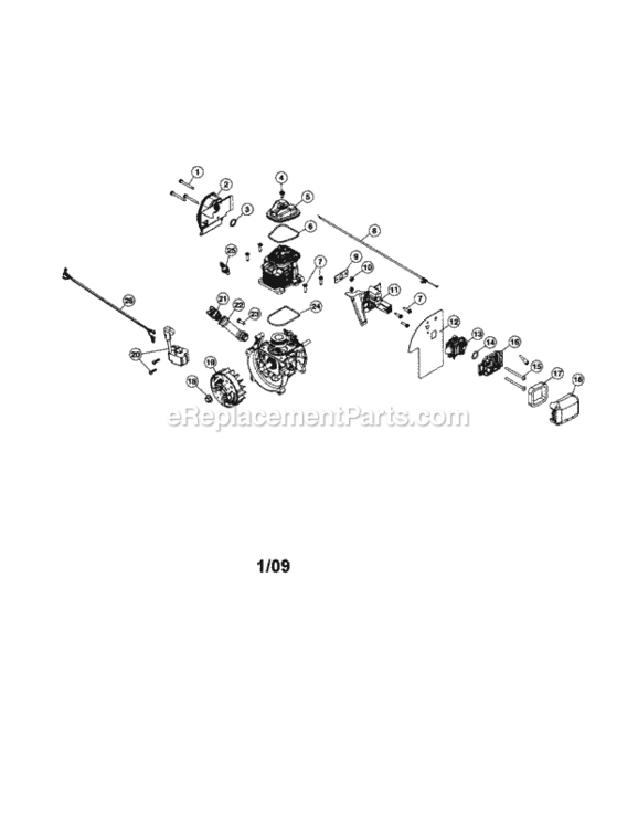 Page A Diagram and Parts List for 316794830  Craftsman Leaf Blower / Vacuum