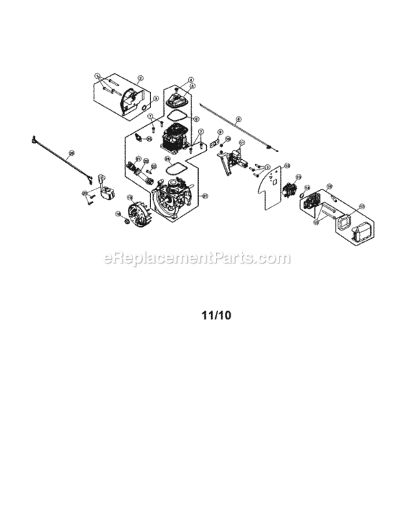 Page A Diagram and Parts List for 316794831  Craftsman Leaf Blower / Vacuum
