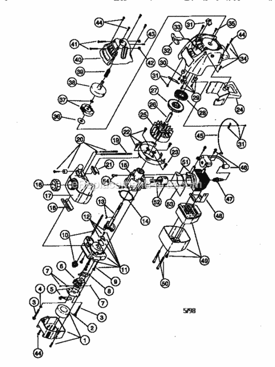 Page A Diagram and Parts List for 316795000  Craftsman Trimmer