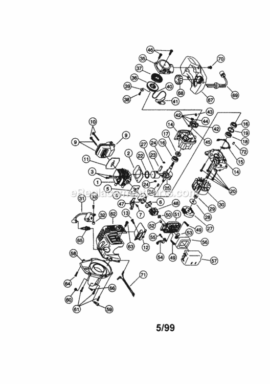 Page A Diagram and Parts List for 316795220  Craftsman Trimmer