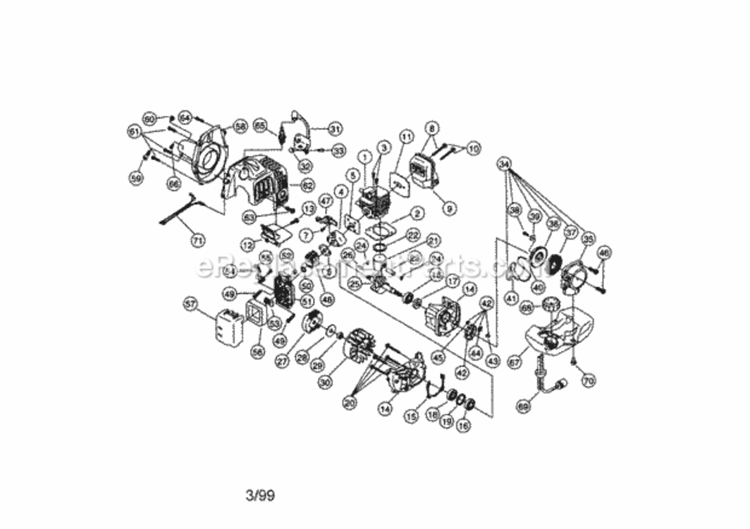Page A Diagram and Parts List for 316795230  Craftsman Trimmer