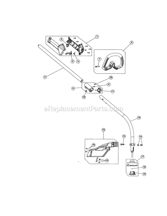 Page B Diagram and Parts List for 31699010  Craftsman Trimmer