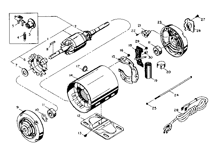 Unit Parts Diagram and Parts List for 39719921  Craftsman Grinder