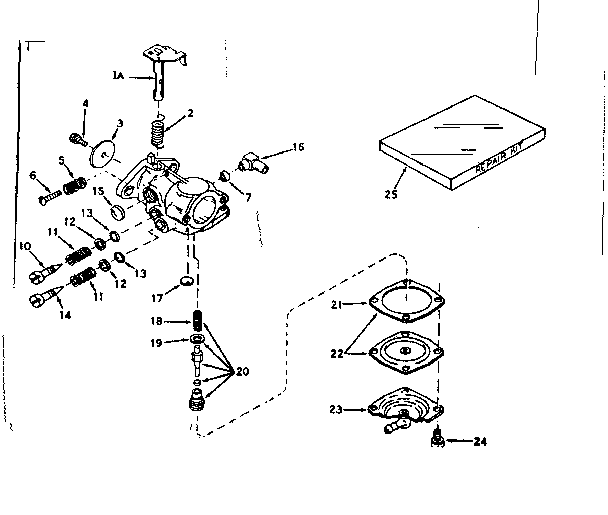 Carburetor Diagram and Parts List for 143187094  Craftsman Engine