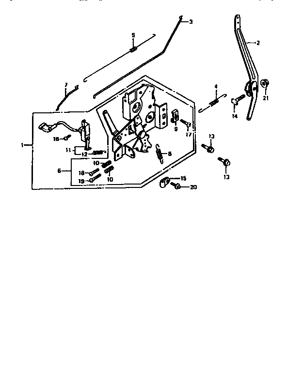 Control Diagram and Parts List for 550GXV140A1KY  Craftsman Engine