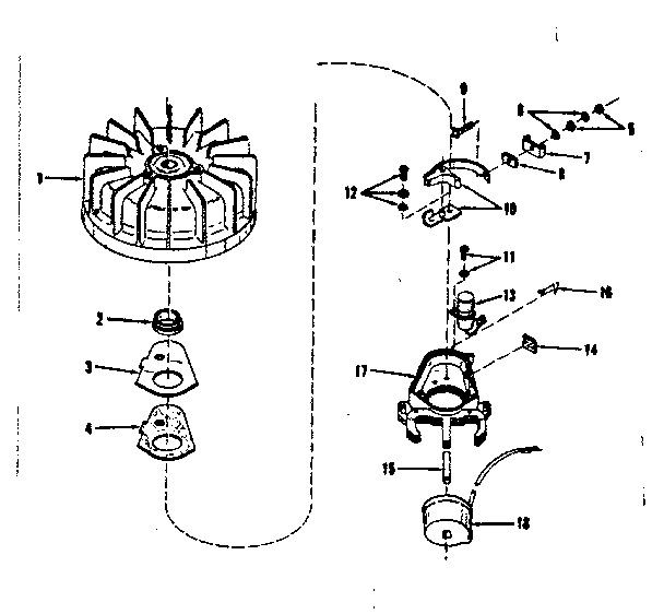 Magneto (wico Fw-2682) Diagram and Parts List for 143105101  Craftsman Engine
