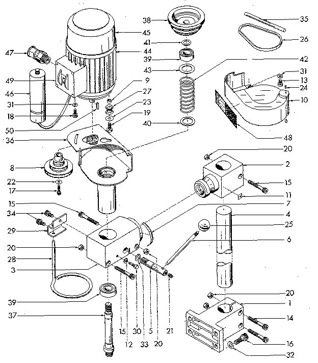 Vertical Attachment Diagram and Parts List for 549289000  Craftsman Lathe
